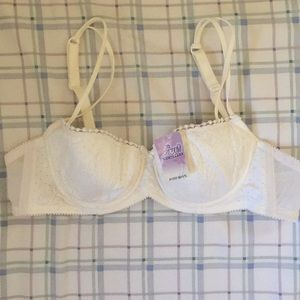 NWT Balconette White Bra